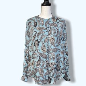 LOFT Paisley blouse sz S